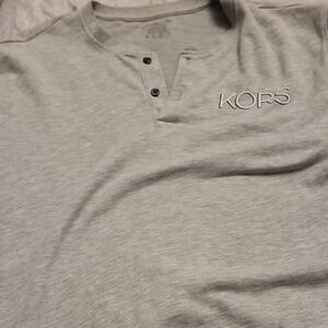 Michael Kors Light Gray Long Sleeve Tee